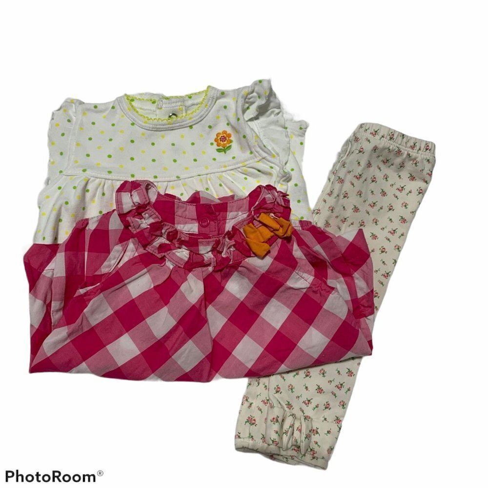 Bundle 6M Baby Girl-Carters & Ralph Lauren- 3Piece